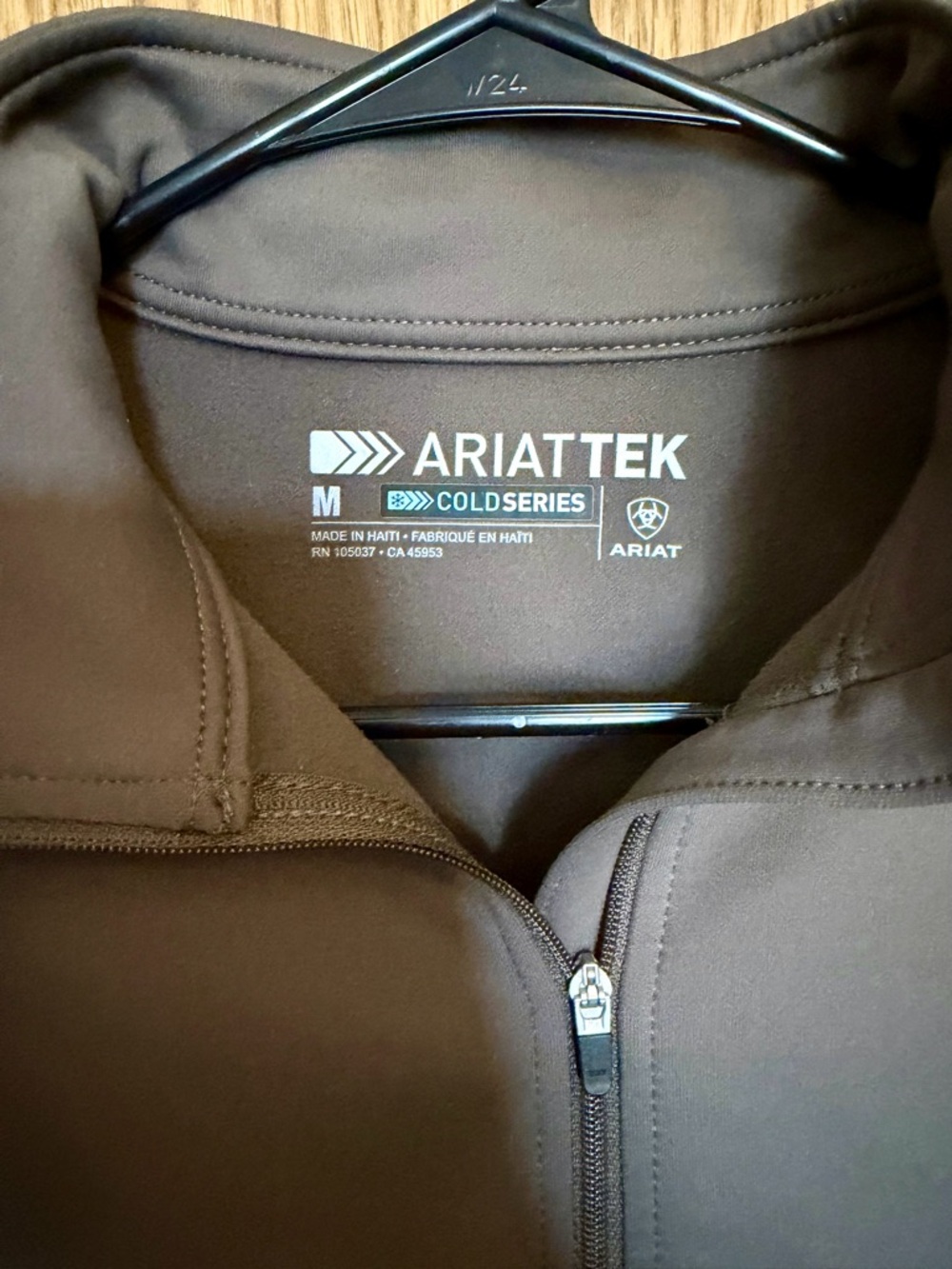 Ariat Woman’s Gray AriatTek Half-Zip Performance Pullover - Picture 3 of 3